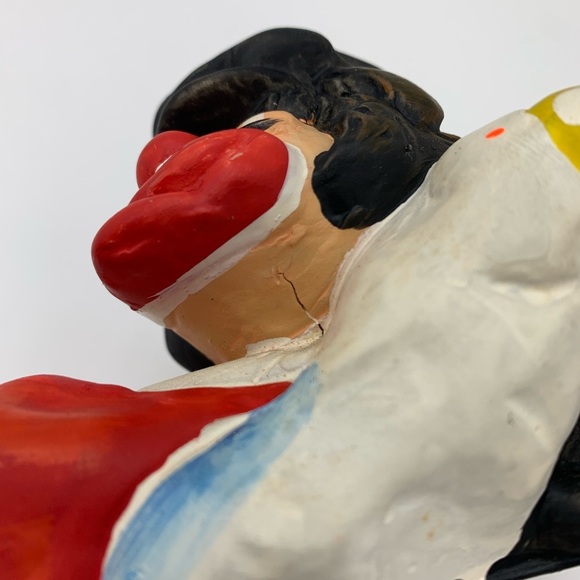 Annette Little ENESCO Imports Ceramic Hobo Clown Door Stopper/Wall/Furniture Art - Picture 7 of 16